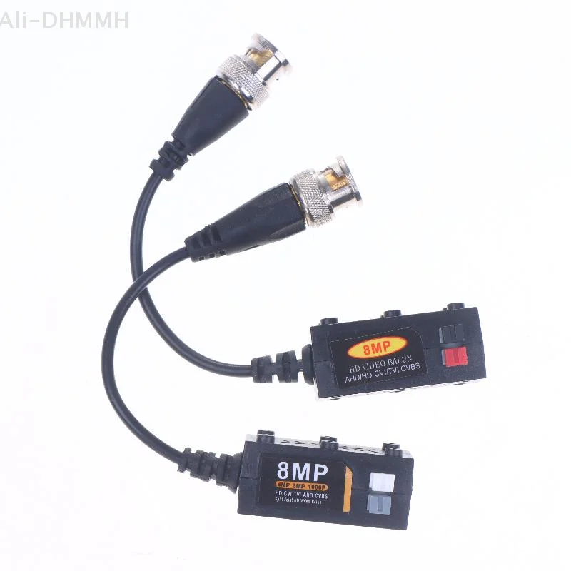 مجموعة دعم الكاميرا AHD/CVI/TVI 4K 8MP مع وصلات Cat5e/ Cat6 BNC، وأجهزة الإرسال والاستقبال السلبية لفيديو CCTV Balun