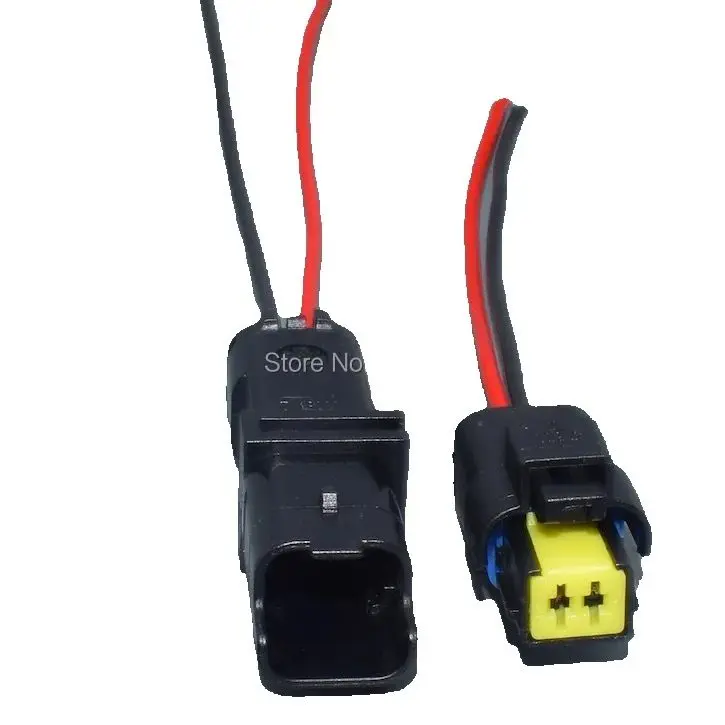 worldgolden 2 pin male female waterproof Temperature Sensor headlight FO light connector 211PC022S0049 211PC02280081