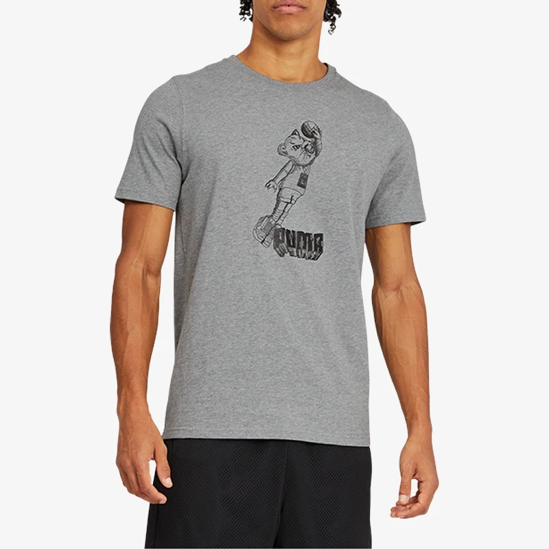 

Puma Genuine New Men's Fashion Printed Breathable Sports Short Sleeve T-Shirt 532730-02