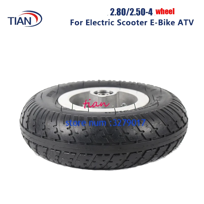 Hot Sale Good Quality 2.80/2.50-4 Tire Wheel 9 Inch for Electric Scooter Trolley Trailer and Wheelchair Hand Truck