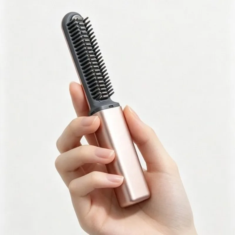 Portable Bangs Comb Mini Straight Hair Comb Wireless Charging Curling Iron Portable Styling Electric Comb Does Not Hurt Hair