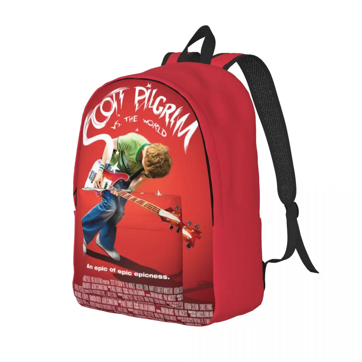 Scott Pilgrim VS The World Backpack Elementary High College School Student Bookbag Teens Canvas Daypack Travel