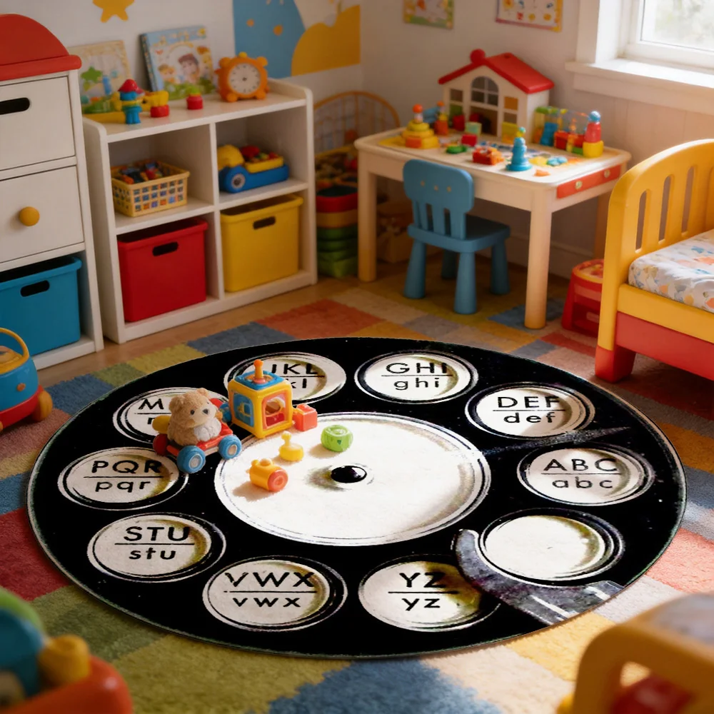 Alphabet Letter Learning Mat Play Rug for Toddlers Preschool Educational Floor Mat ABC XYZ Kids Activity Carpet