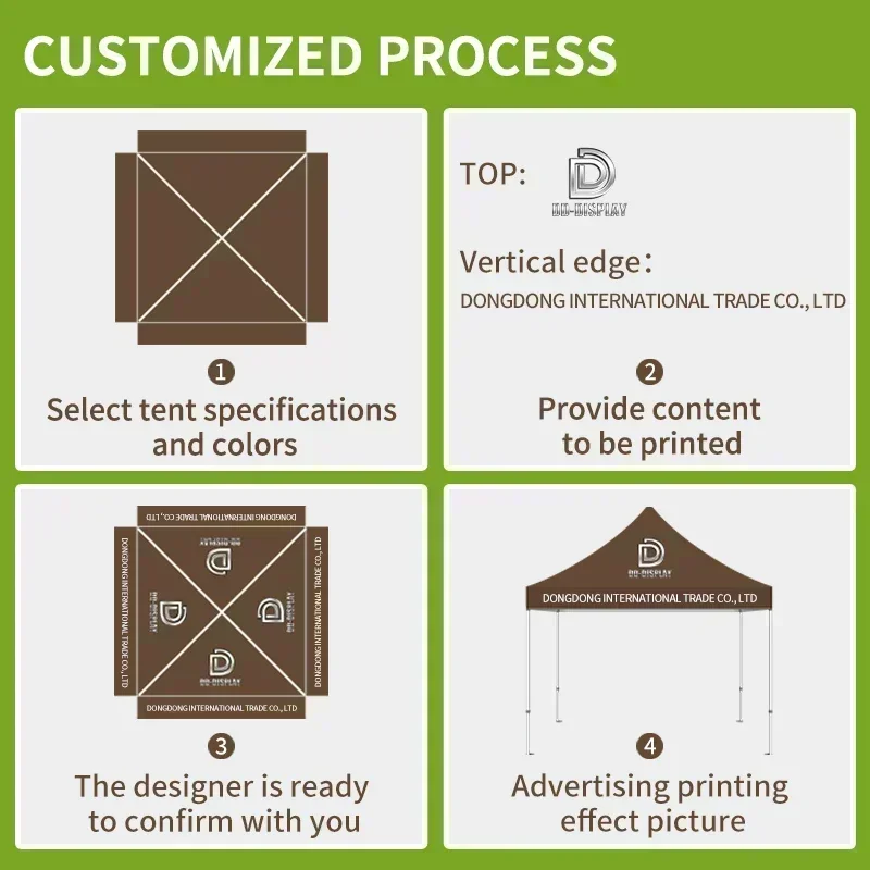 Dd ao ar livre dobrável gazebo 10x10ft barracas de publicidade telhado oxford pano parede lateral portátil 600d capa à prova dwaterproof água tecido