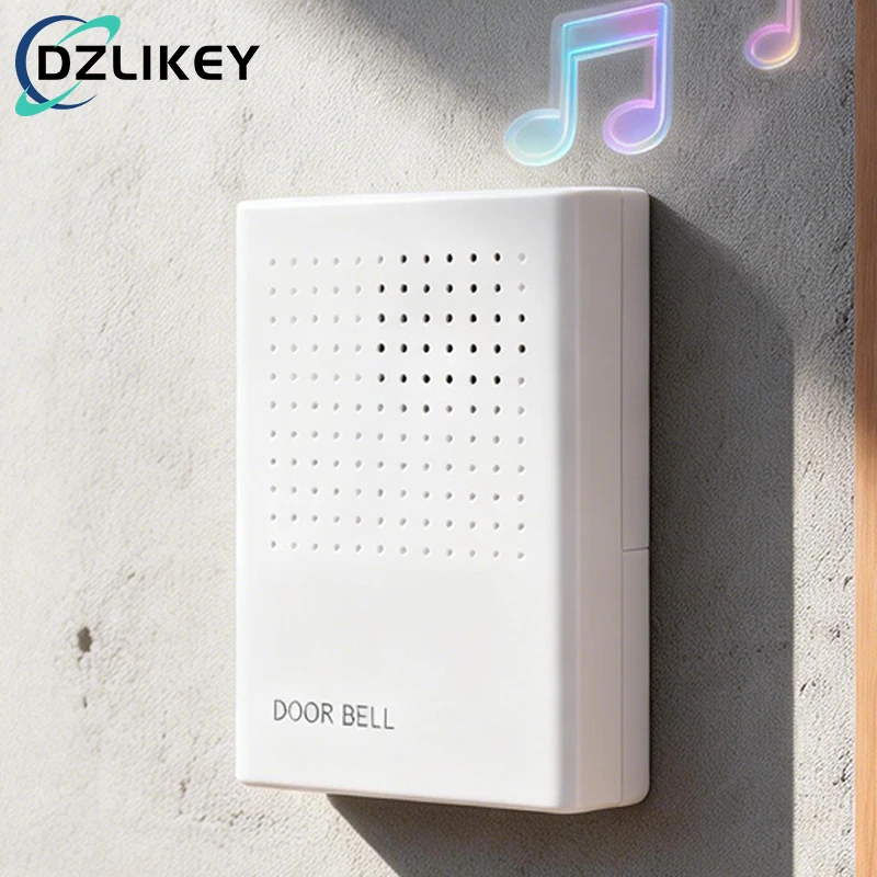 DC12V Electronic Wired Access Control Doorbell, Ding Dong Ringtones ABS Housing for Office Gate Apartment Security System