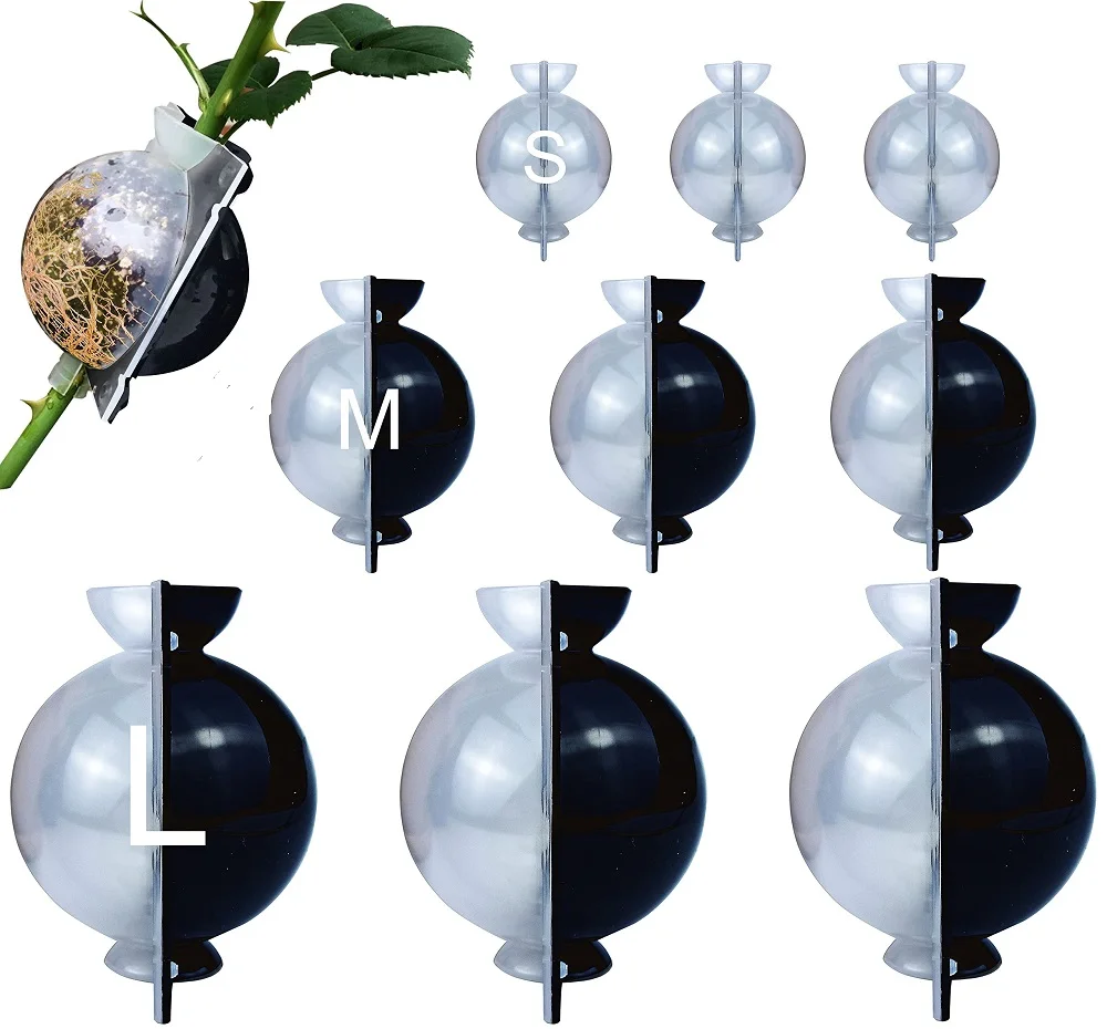 

9pcs Plant Grafting Rooting Ball Grow Propagation Ball, Reusable Half Transparent Air Layering Pods for Fast Propagation Plants