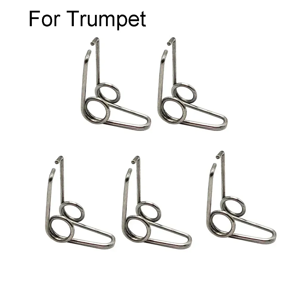 5 pçs ferro trompete trombone alto chifre válvula molas chave de água molas para instrumento de bronze parte instrumento musical acessórios