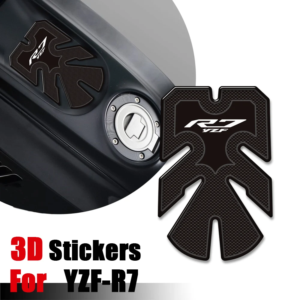 

For YAMAHA YZF-R7 YZF R7 YZFR7 HP Adventure 2022 Motorcycle 3D Resin Fuel Tank Pad Sticker Badge Protection Decals Sticker Kit
