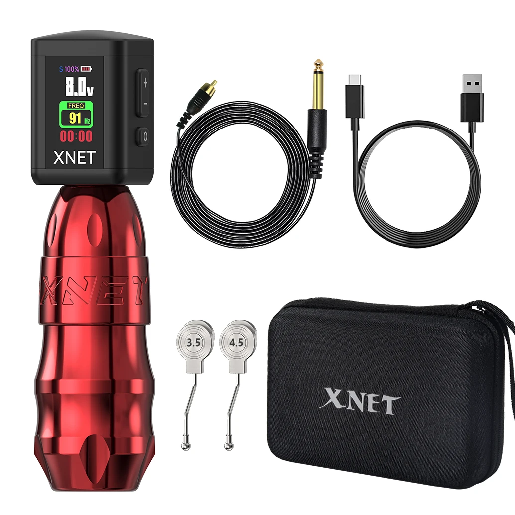 Xnet-sita ワイヤレスタトゥーマシン 5.5mmストローク 2000mAh