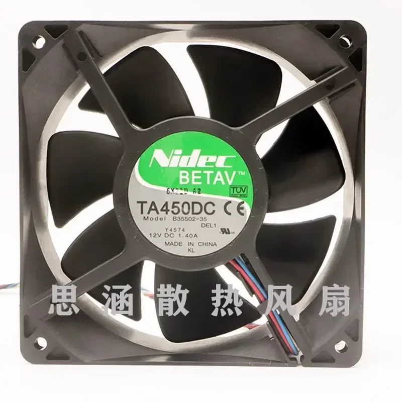 TA450DC B35502-35 for NIDEC 12V 1.4A 12038 12CM Violent Chassis Fan