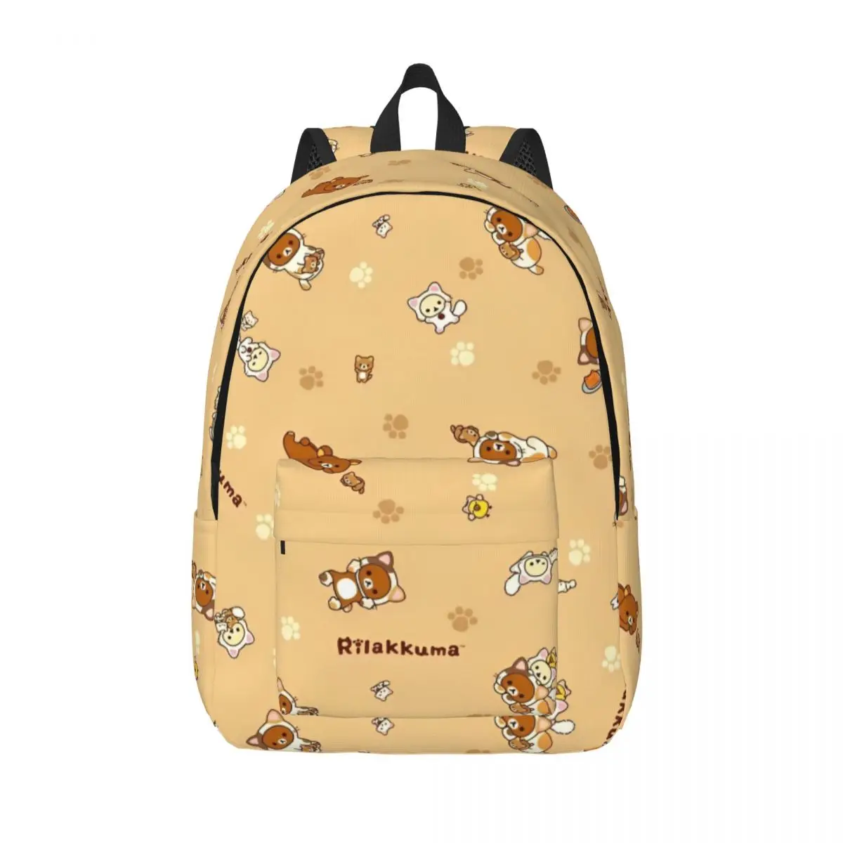 

Rilakkuma And Korilakkuma Cool Backpack with Pocket High School Business Daypack for Men Women College Shoulder Bag
