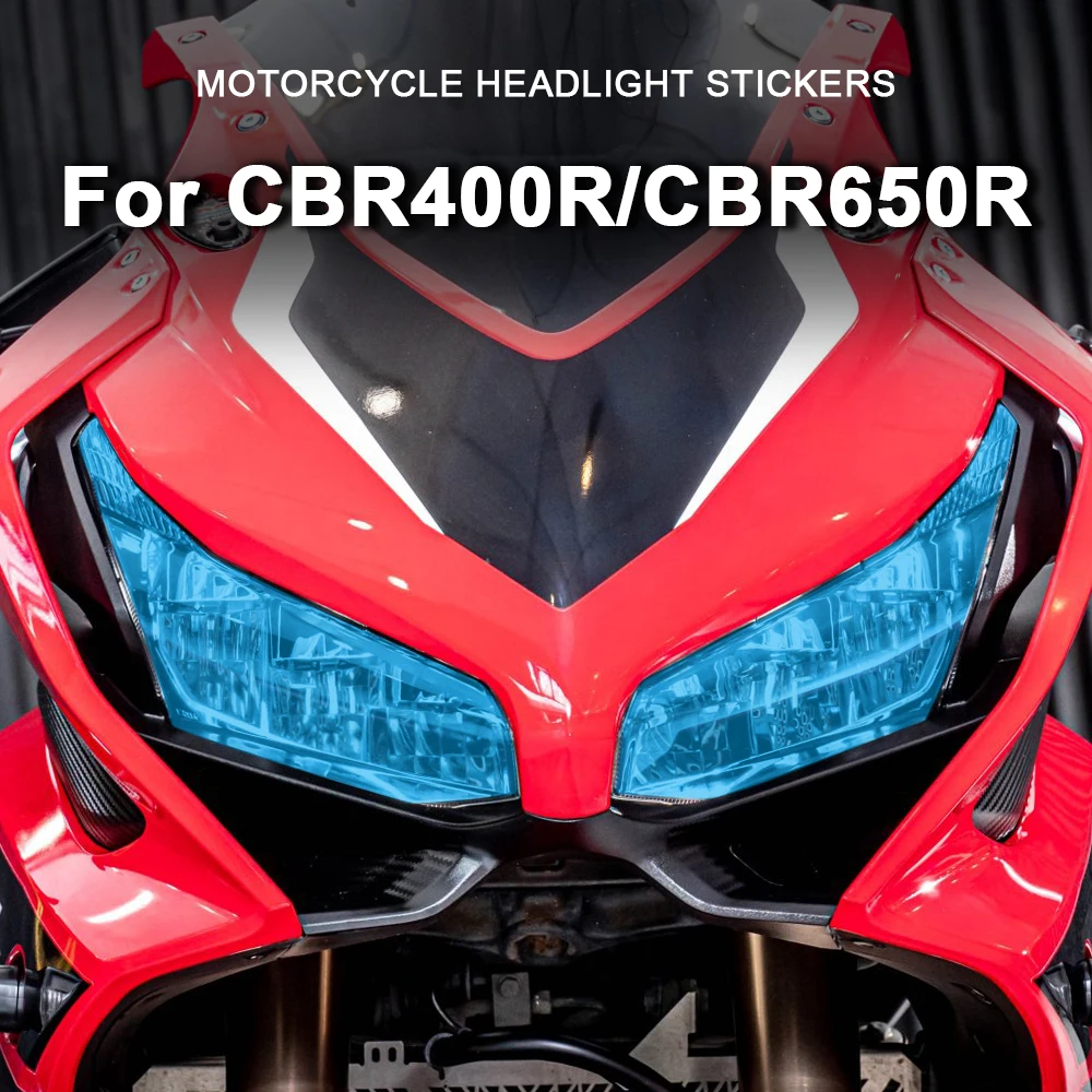 Motorcycle Headlight Stickers Accessories For Honda CBR650R CBR400R CBR 650R 400R CBR 650 R 2019-2022 2023 Clear Headlamp Decals