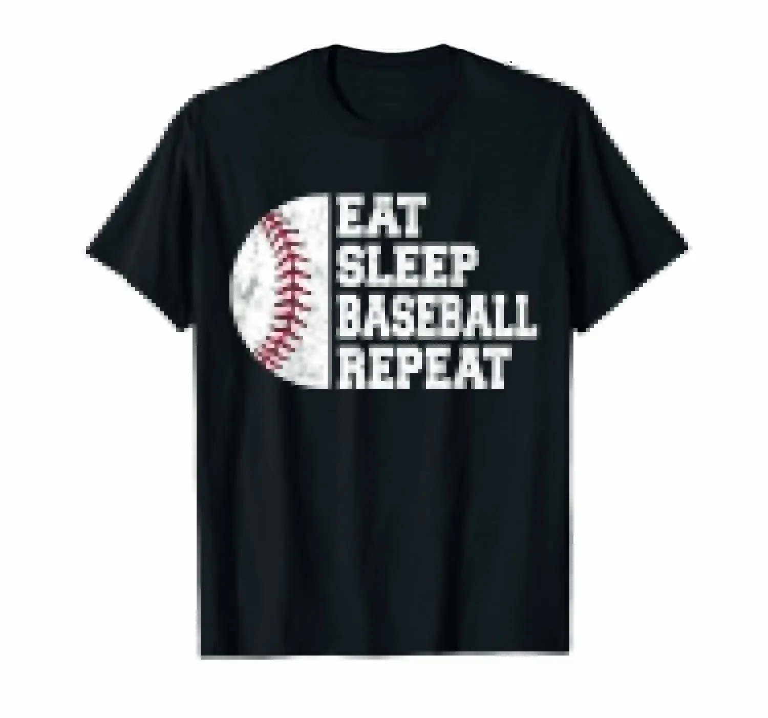 USA Eat Sleep Baseball Repeat Baseball Player Funny Baseball T-Shirt