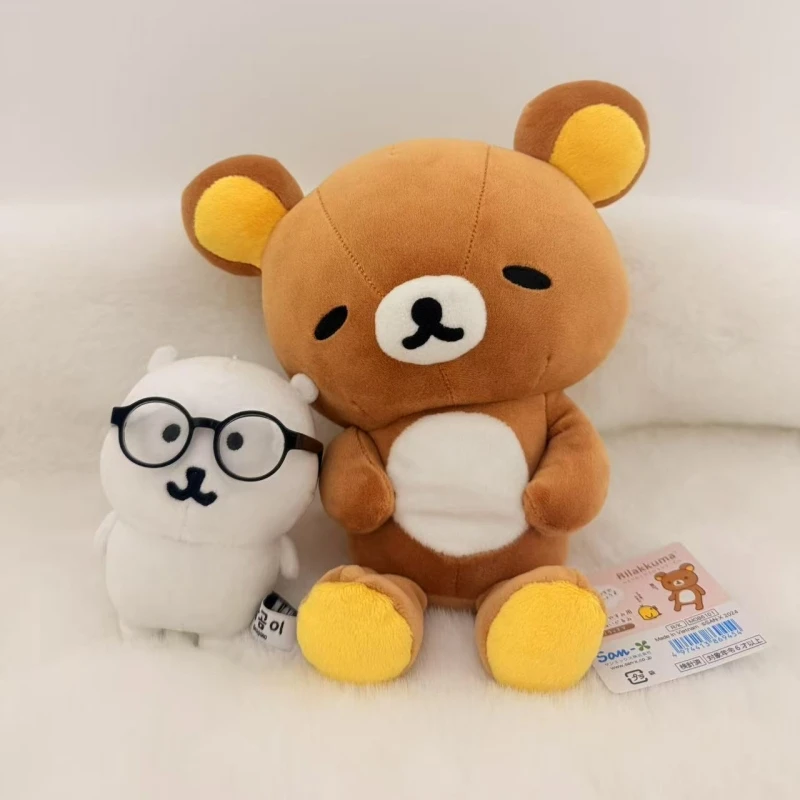20Cm Leuke Rilakkuma Pluche Kussen Cartoon Dier Beer Gevulde Pop Kuma Plushies Kussen Kawaii Room Decor Speelgoed Cadeau Voor kinderen