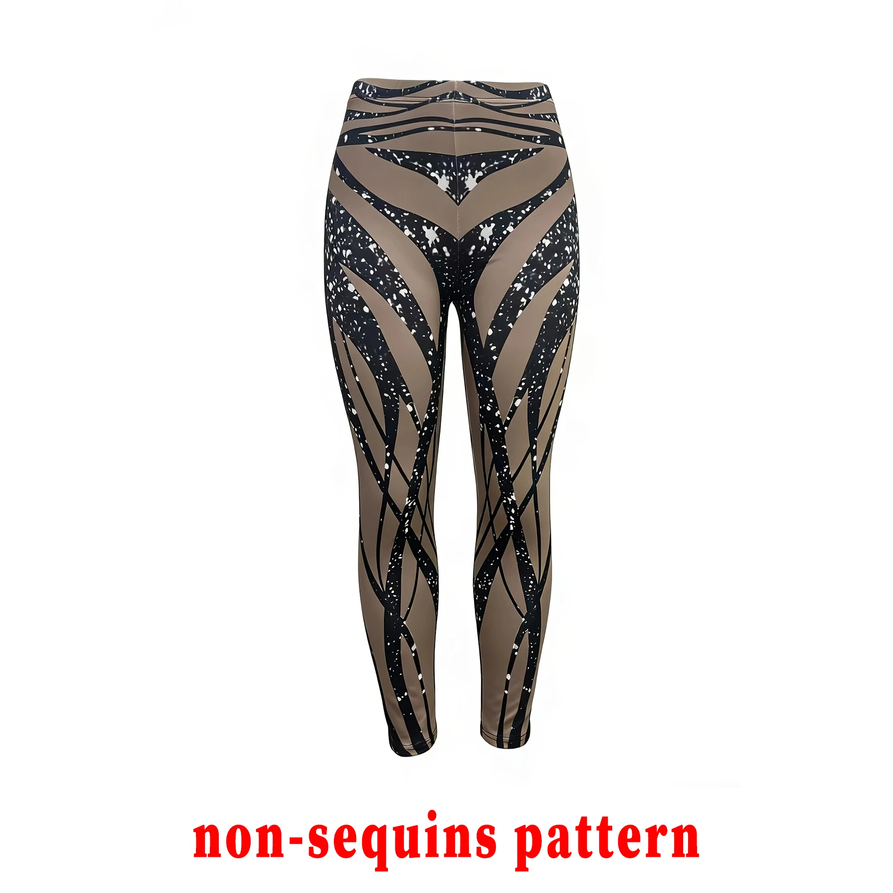 Modische bedruckte Leggings, schmale lange Hosen, lässige Sport-Yoga-Hosen – Detail 4