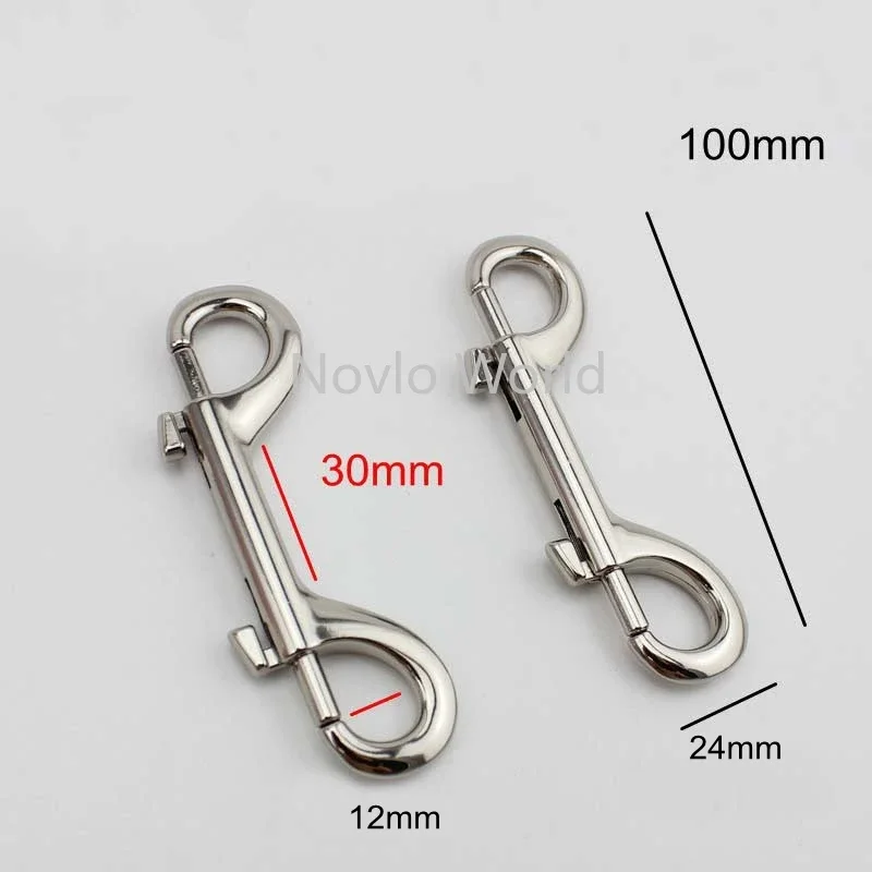 20PCS Nolvo World 4 colors Strong Heavy Double Ended Horse Lobster Clasp Snap Hook Zinc Alloy Pets Bolt Snaps Fastener