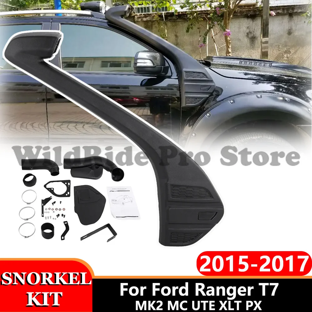 

Pickup 4x4 Exterior Accessories Air Intake Snorkel Kit For Ford Ranger T7 2015-2017 MK2 MC UTE XLT PX Wading Breath Hose Pipe
