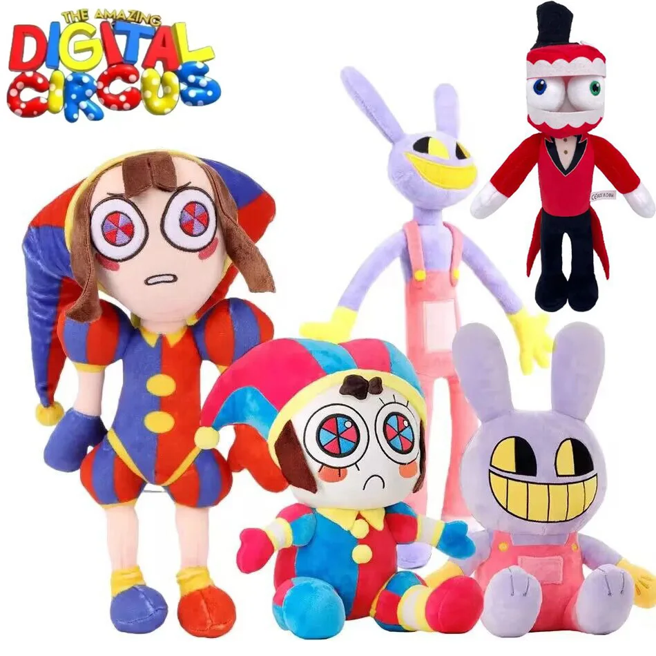 The Amazing Digital Circus Pomni Jax Plush Cartoon Plushie Toys Theater Rabbit Doll Stuffed Toys Children Christmas Kids Gifts