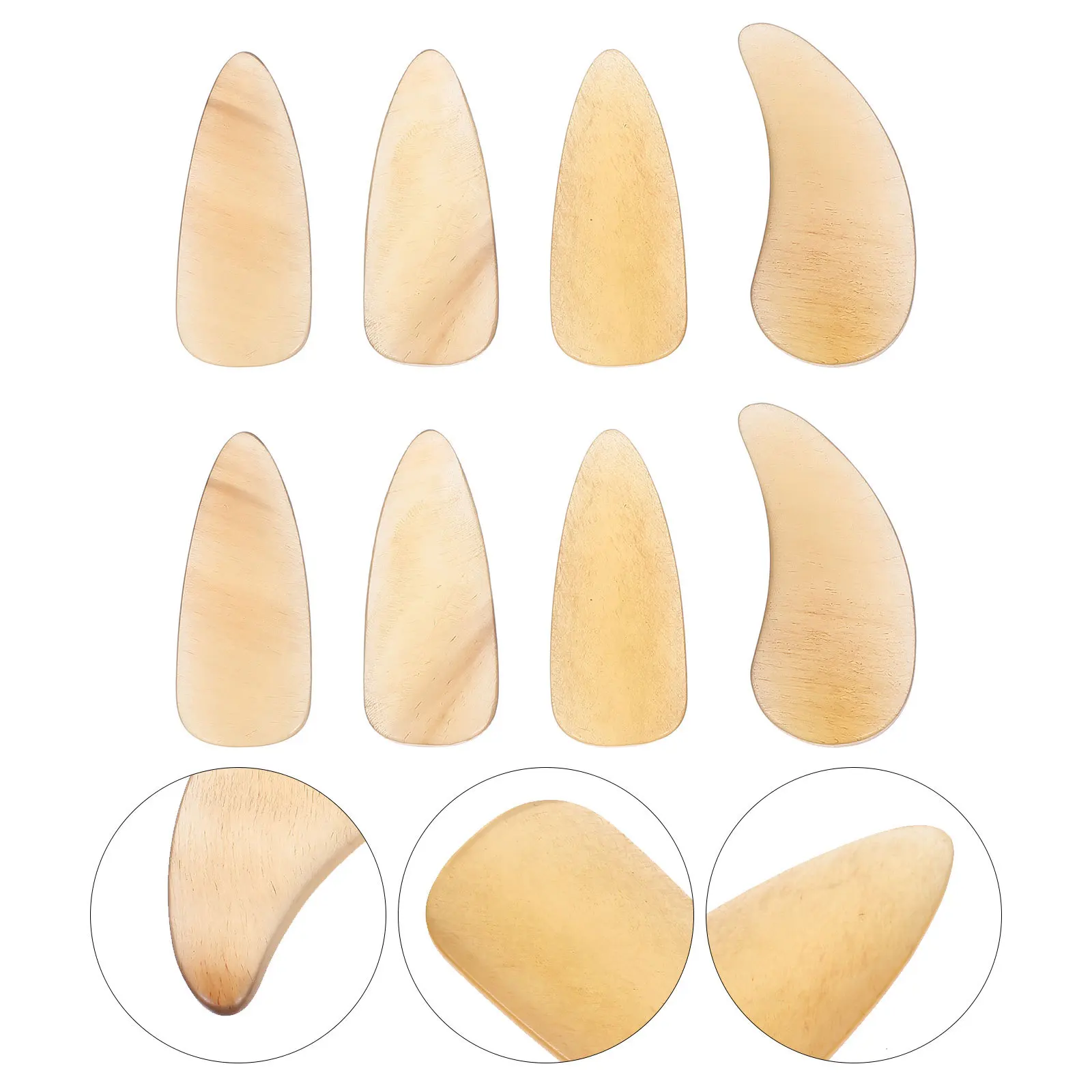 

8 pcs Guzheng Fake Nails Durable Finger Picks For String Instrument Groove Design Protection Practical Guzheng Practice Tools