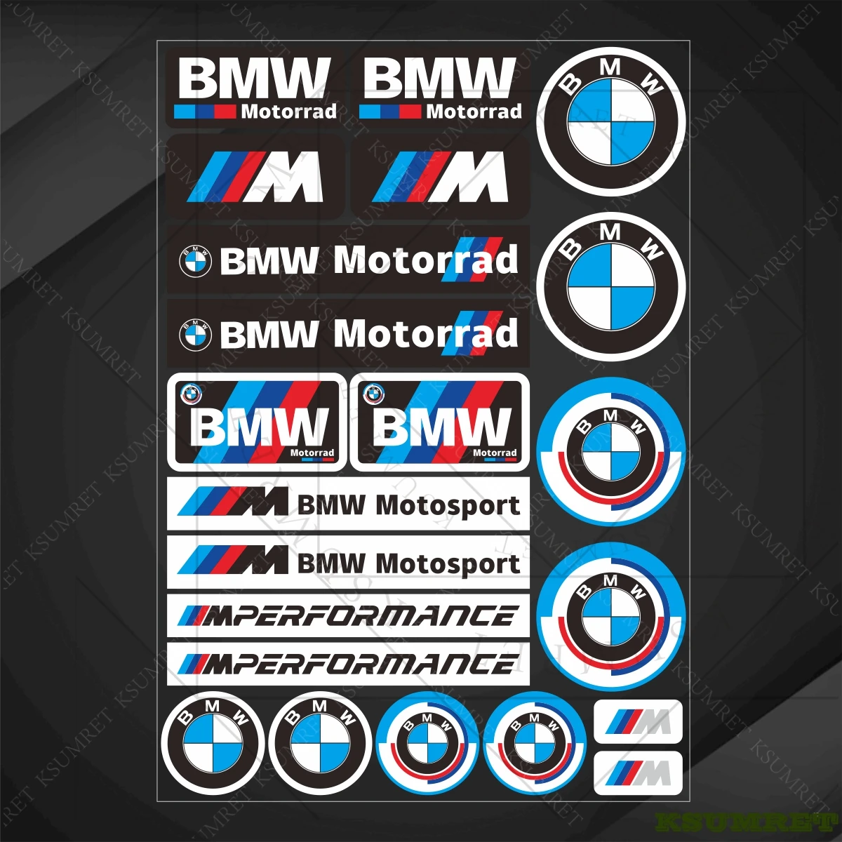 

Виниловые наклейки на мотоцикл Bmw с логотипом