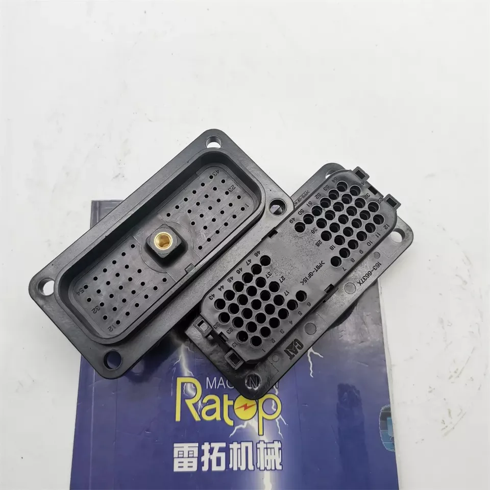 

Excavator 163 6637 E320C E320D E312D2 Connector Receptacle as Controller Plug 163-6637 1636637