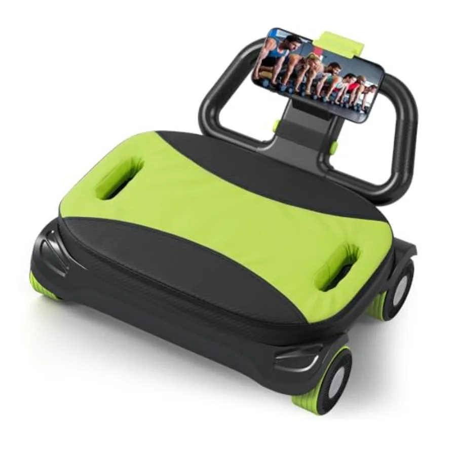 

IRISFLY 4-колесный ролик для пресса, улучшенный высокопроизводительный тренажер с автоматическим отскоком для укрепления мышц кора, компактный Ab Ma