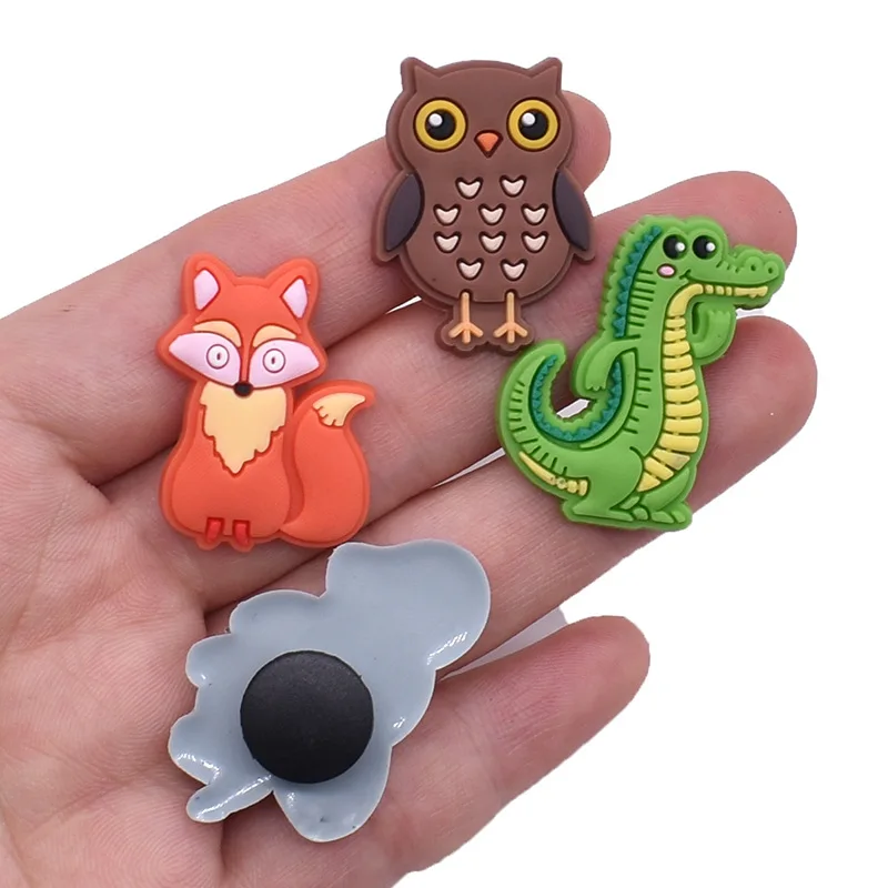 cute zoon animal Shoe buckle Charm monkey elephant bird bear snake turtle for Clogs Sandals Decoration Accessories DIY wholesale