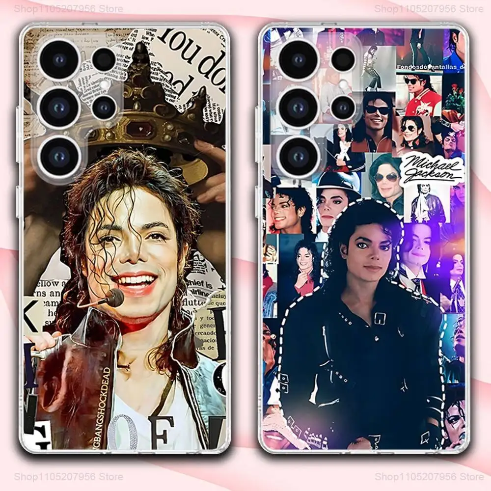 

M-Michael Singer J-Jackson Phone Case For Samsung A30,71,51,S9,10,20,Ultra,FE,Lite,S25,24,22,23,21,PIus,Transparent, Silicone