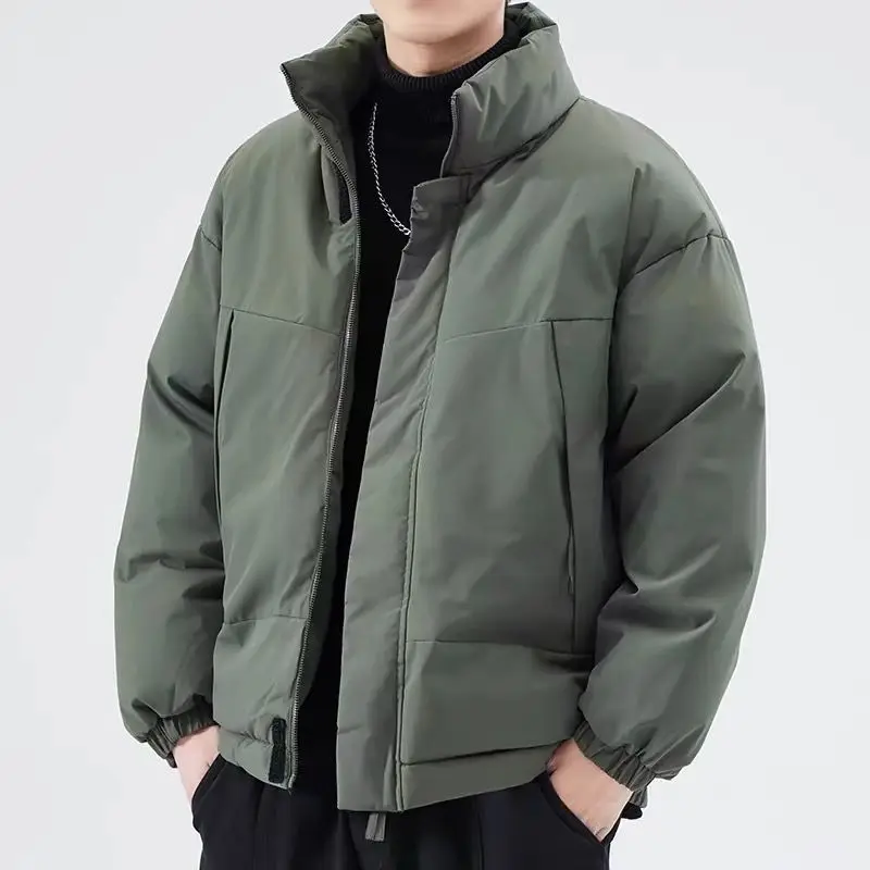 American Sweatshirt Men's Cotton-padded Jacket Winter Cotton Coat Trendy Versatile Warm Outerwear Ropa Hombre