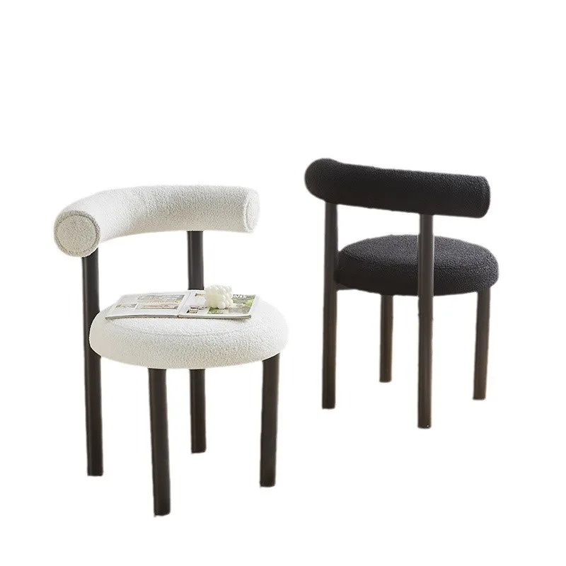

Household dining chair, modern simple dresser, backrest Nordic, dressing stool light luxury