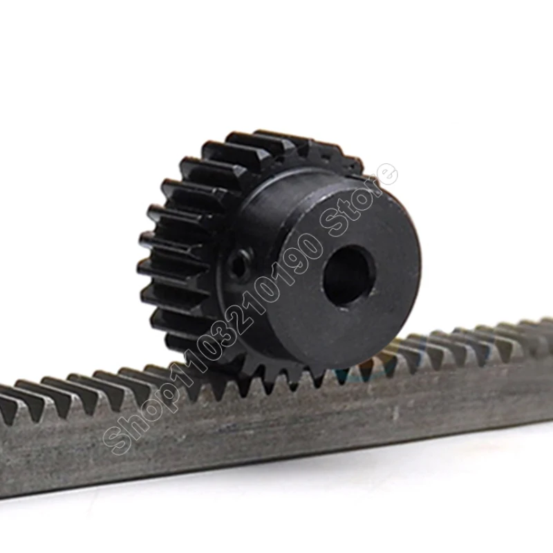1Pc 1M 15T-23T Spur Gear Pinion Bore 4/5/6/6.35/7/8/10/11/12/12.7mm Model 1 Motor Gear With Step Blackened Transmission Parts