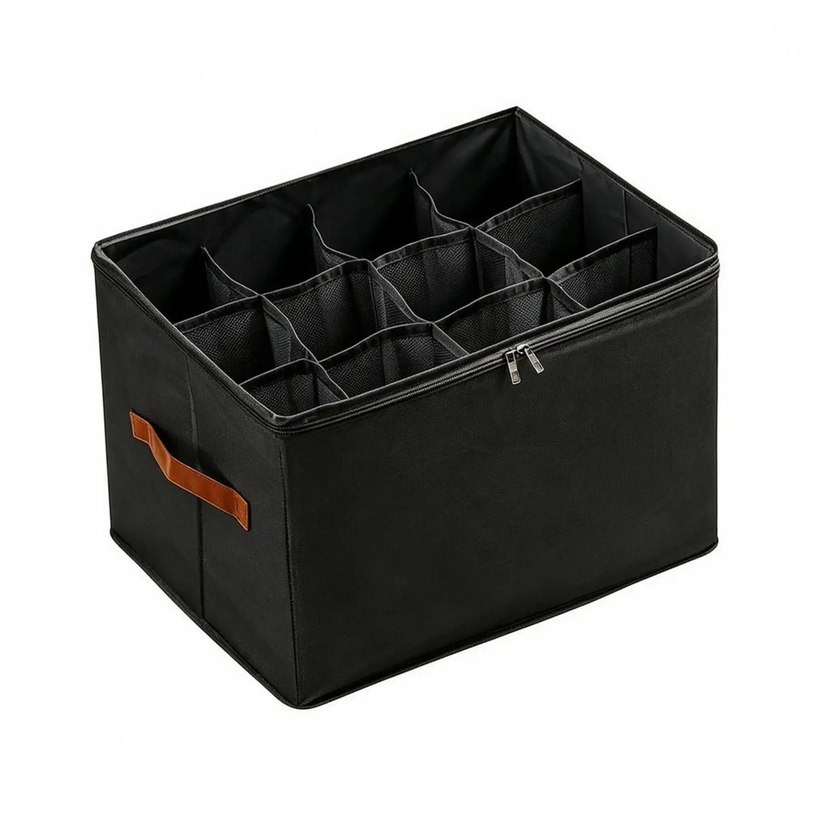 Divided Shoe Organizer Space-Saving Shoe Storage Box with Clear Lid Storage Box with Transparent Lid Collapsible for Closet