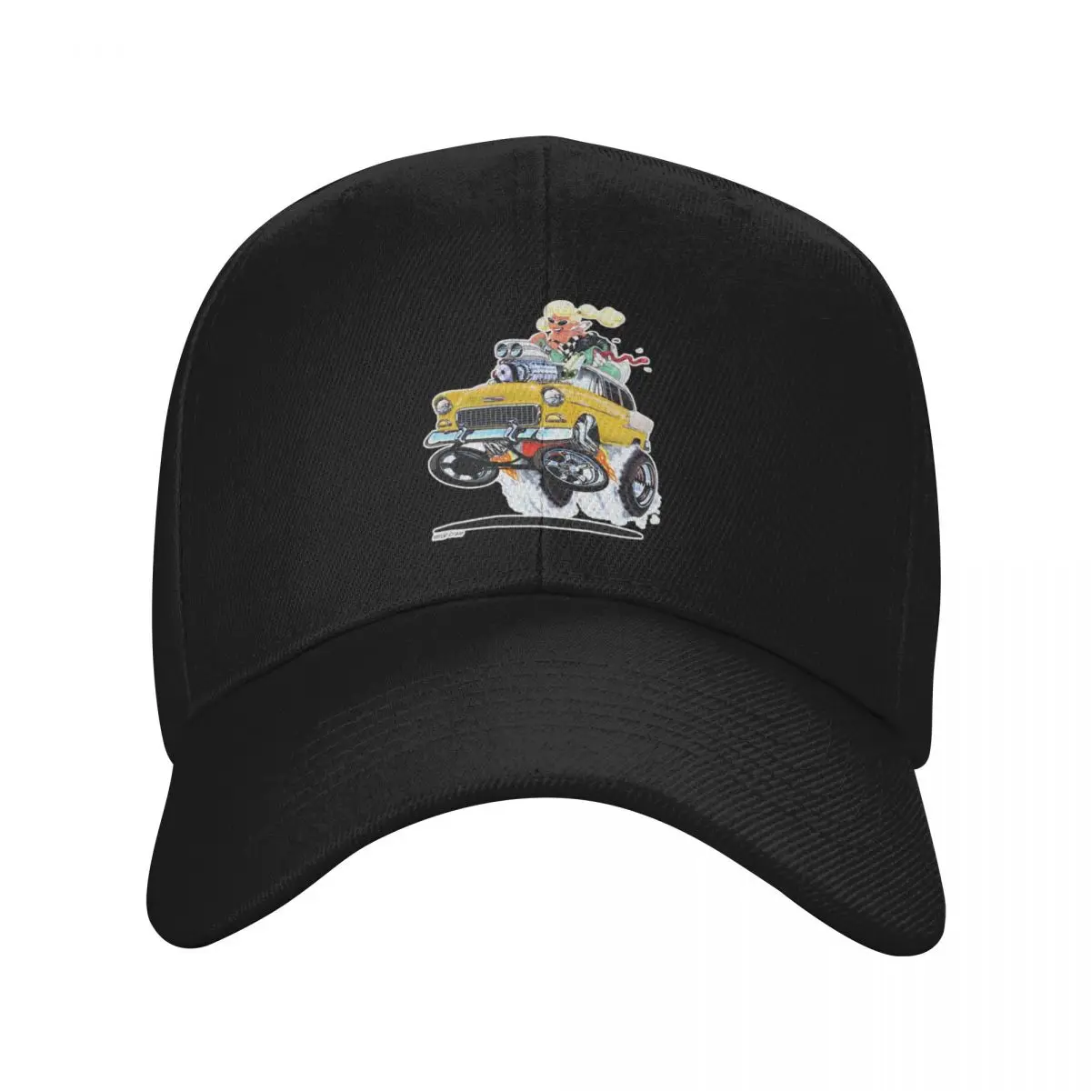 Vince Crains HIGH FIVE'n yellow 1955 Gasser Baseball Cap Luxury Cap Thermal Visor Caps Women Men's