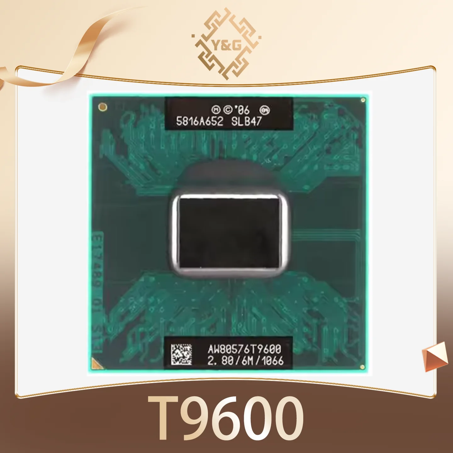 Procesador Core 2 Duo T9600 portátil portátil CPU SLG9F SLB47 Socket PGA478 Dual-Core 35W 2,8 Ghz 6MB Cache