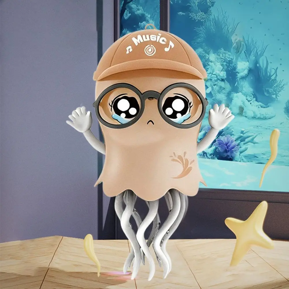 Zabawka LED - tańcząca ośmiornica, automatyczne unikanie przeszkód, raczkująca, tańcząca, zabawka LED, ośmioklauzowa, kręcąca się.