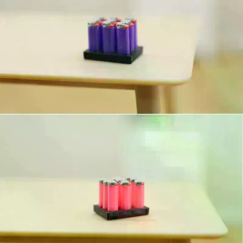 1 Set 1/12 Dollhouse Mini  With Base Model Toys Cigar Cigarette Ornament Doll House Decoration Accessories