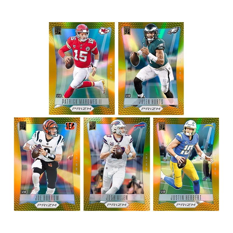 

Домашняя сборка Панини НФЛ Регби Звезда Патрик Махаме Джей Берус Джо Берроу Джош Аллен Джастин Герберт Коллекционная карта Игрушки в подарок