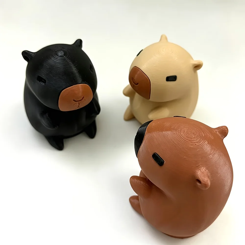 Cute Capybara Trailer Ball Cover, 50mm/1.97‑Inch Cartoon Tow Hitch Ball Protector Cap, Weather‑Resistant Decor Cap for Truck SUV
