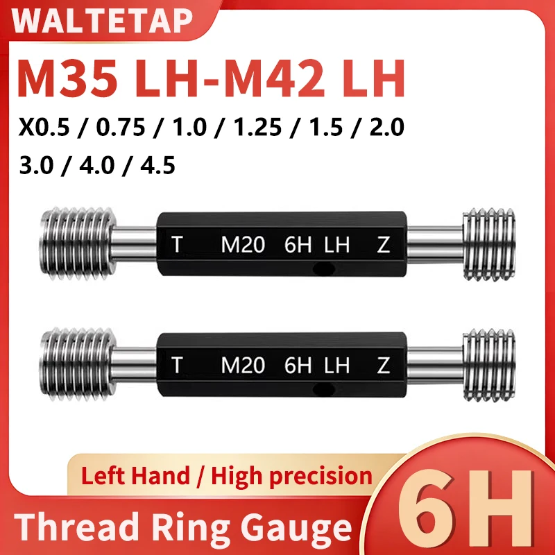 

1 шт. 6H M35 LH-M42 левый стальной резьбомер метрический манометр с тонким левым зубом X0,5/0,75/1,0/1,25/1,5/2,0/3,0/4.0/4,5