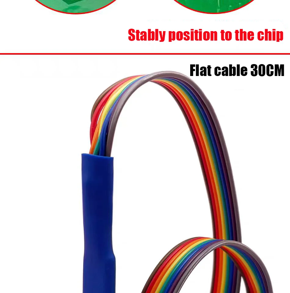 Neu eingetroffen: 1 Stück Pogo-Pin-Testkabel für SOP8 WSON8 Chip-Programmierer zur Lesung, Schreib- und Programmierfunktion für Flash- und EEPROM-Chips sowie zum Testen. – Detail 4