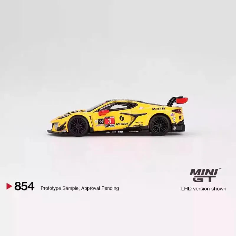 ミニGTダイキャスト 1/64スケール シボレー コルベット Z06 GT3 レーシングカー ‌   合金車モデルのおもちゃ男の子ギフト子供のおもちゃ男の子
