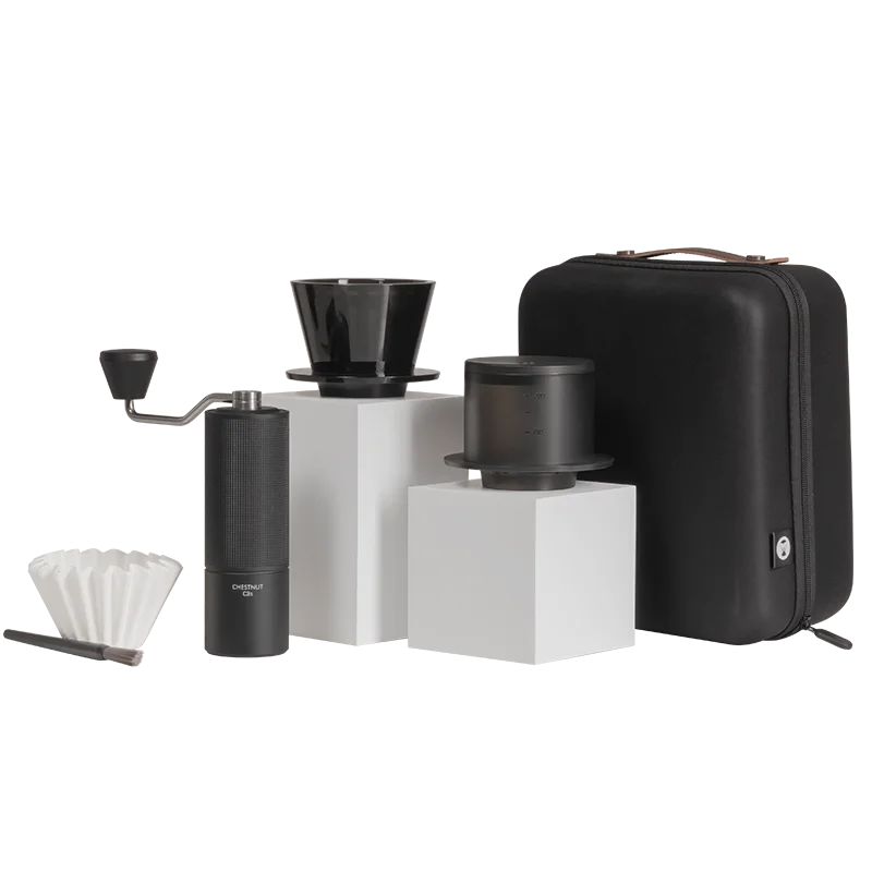 

Набор TIMEMORE Chestnut C3S, 1 ручная кофемолка + 1 чашка фильтра для кофе + 1 щетки для чистки, портативные подарки