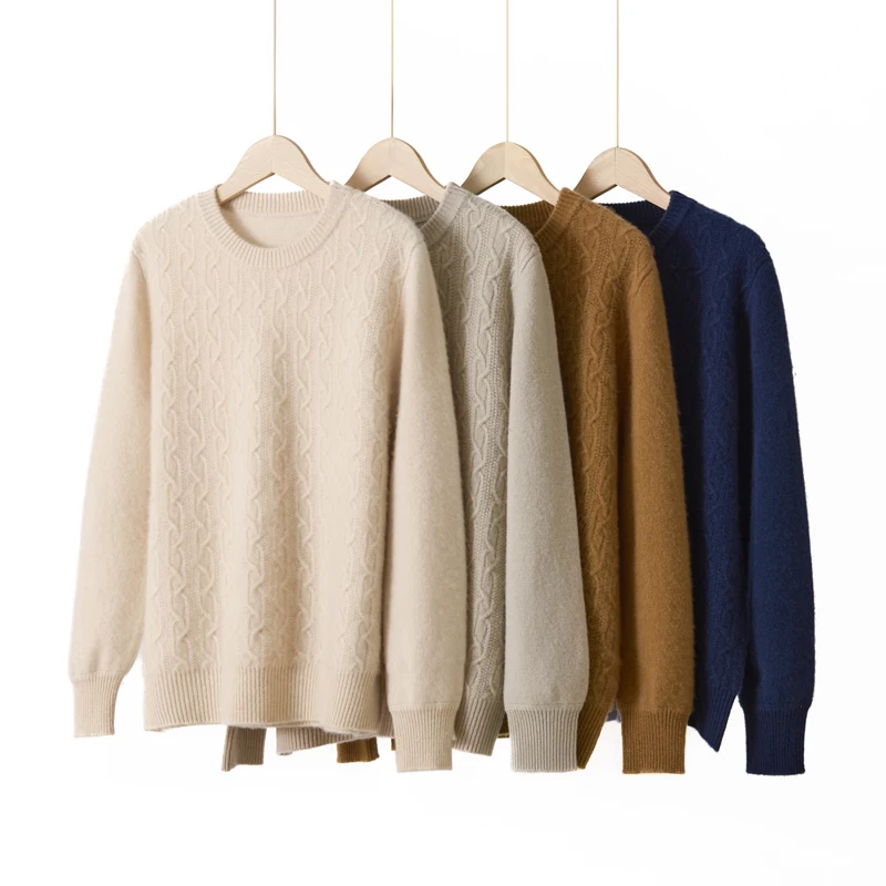 

Choice O-Neck Long-Sleeve Pullover Men 100% Cashmere High-Quality Style Sweater Autumn Winter Classic Business Knit Jackets Tops