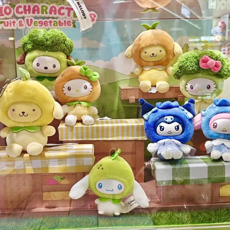 

Hello Kitty My Melody Cinnamoroll Fruit Vegetable Blind Box Mini Toy Pendant Accessory Gift For Party Decor