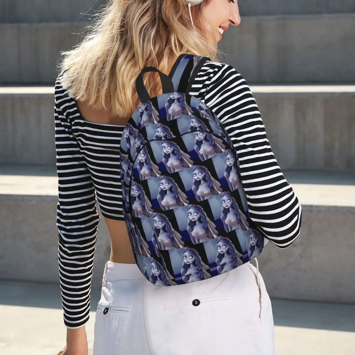 Emily The Corpse Bride Backpack Hot Sale Daypack Large Capacity Boys Girls BookBag School Bag Shoulder Bags for Men Women
