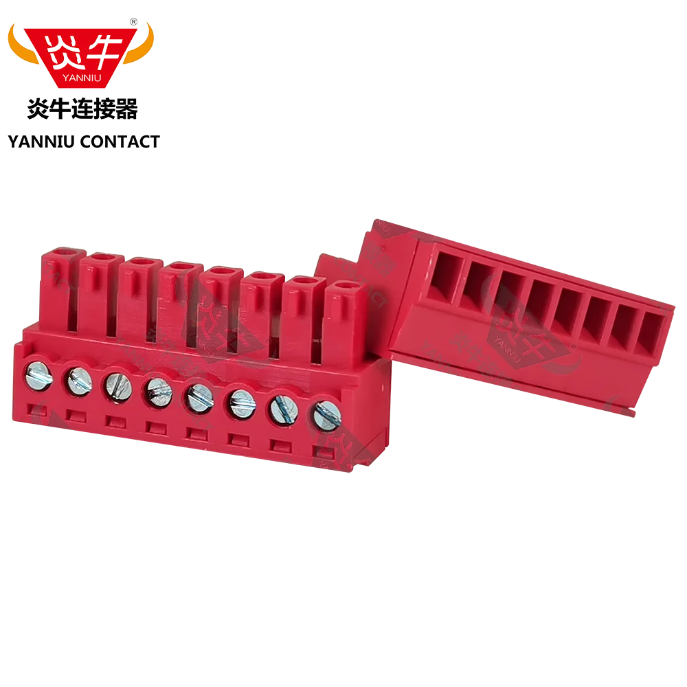 10Pcs Red 3.81mm 15EDGK KF2EDGK 3.81 2P ~12P PCB PLUG-IN TERMINAL BlOCKS MC 1,5/ 2-ST-3,81 PHOENIX CONTACT DEGSON YANNIU