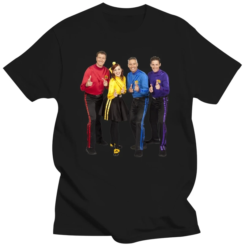 

Австралийская винтажная модная футболка The Wiggles Band, Топы И Футболки TeesTops, футболка с коротким рукавом, облегающая футболка для фитнеса, крутая футболка