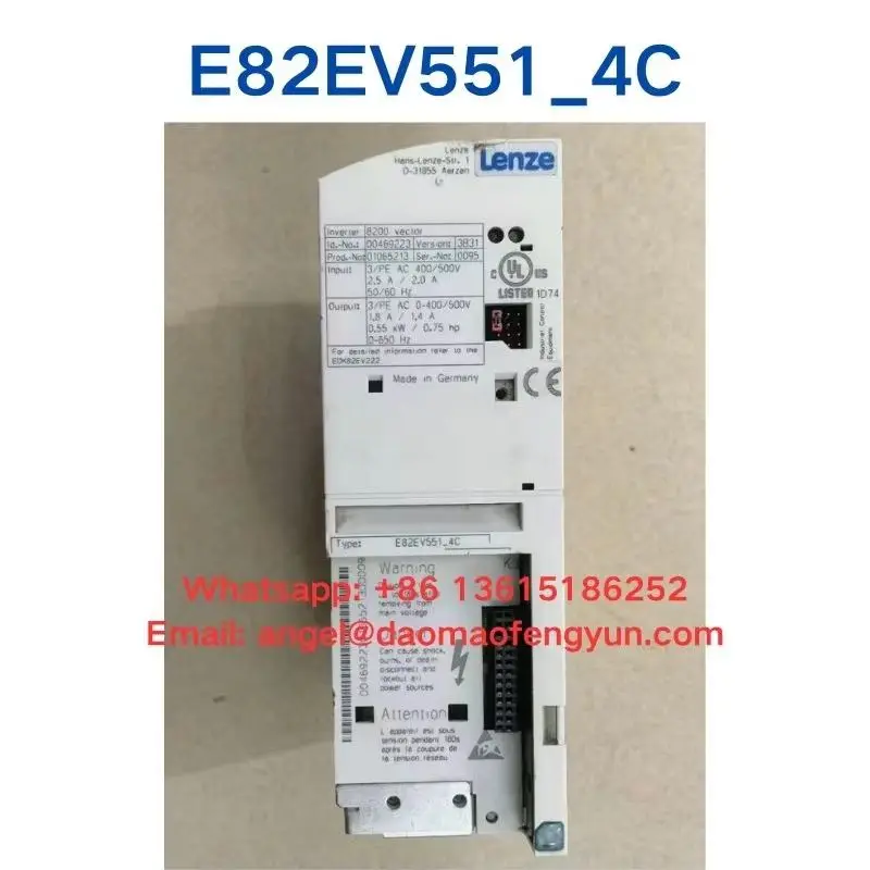 E82EV551_4C Second-hand frequency inverter 0.55kW/0.75hp Tested and fully functional