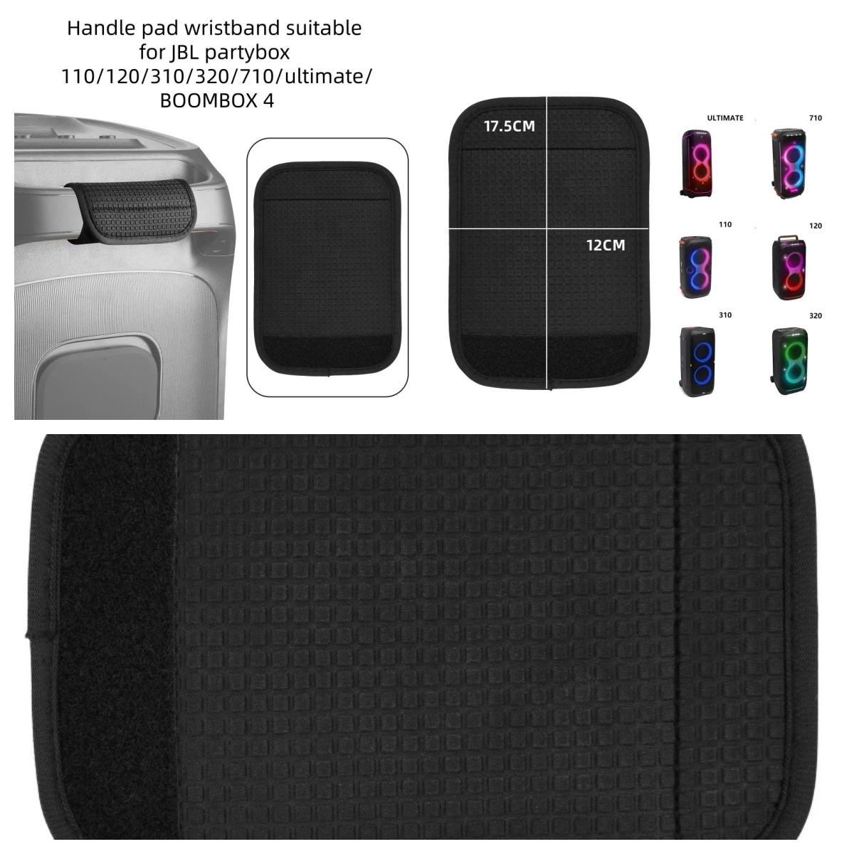 Браслет на ручке для JBL Partybox 110/120/310/320/710/ultimate/BOOMBOX 4, ремешок на запястье для динамика, противоскользящая защитная накладка на ручку