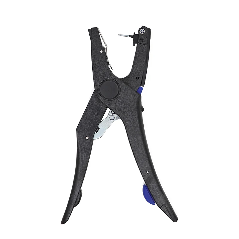 Stainless Steel Animal Ear Tag Pliers Automatic Reposition Ear Tag Applicator Sheep Cattle Spring Ear Taggers
